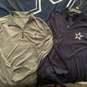 Dallas cowboys long sleeve quarter zips